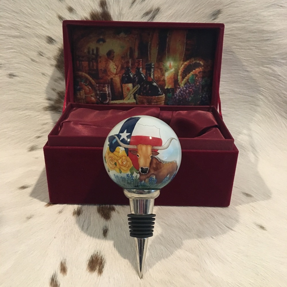 NWOT Ne ‘Qwa Art, Texas Bottle Stopper